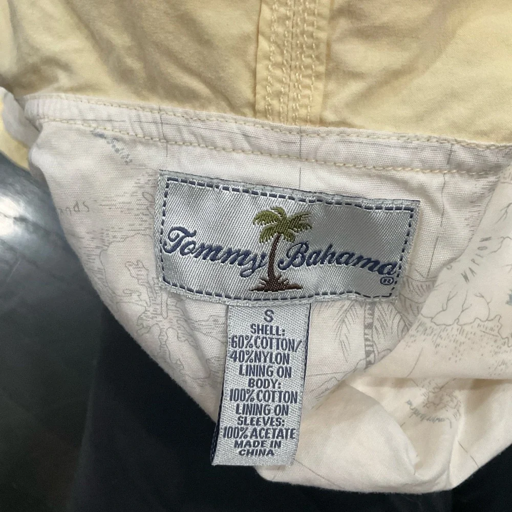 TOMMY BAHAMA LIGHT‎ YELLOW WINDBREAKER JACKET